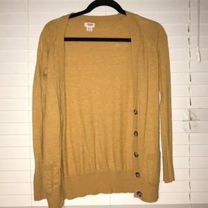Mustard yellow cardigan